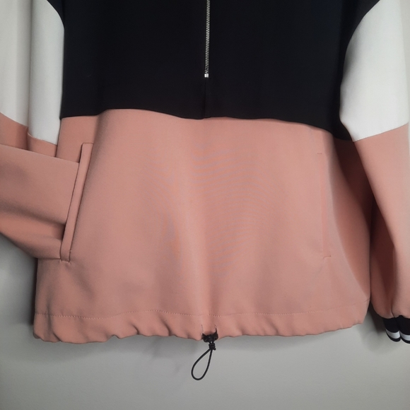 ZARA Colour Block Pink Hoodie Women's Size L - Picture 5 of 12